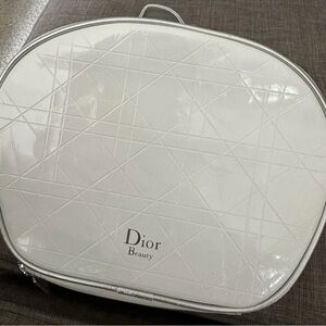 Dior Beauty Glossy White Travel Bag